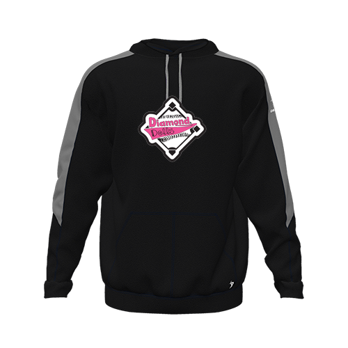 [CUS-DFW-HOOD-FLC-LSL-BLK-YXS-LOGO2] Hoodie (Youth XS, Black, Logo 2)