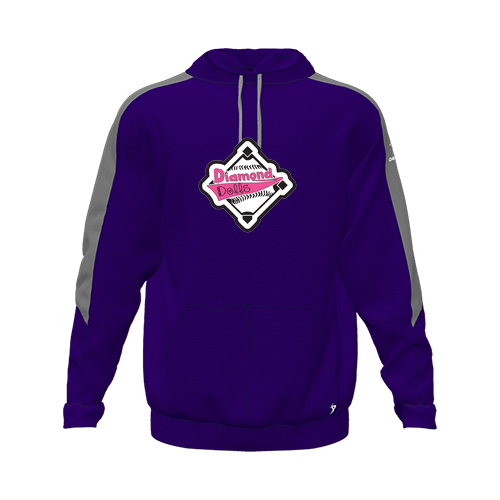[CUS-DFW-HOOD-FLC-LSL-PUR-YXS-LOGO2] Hoodie (Youth XS, Purple, Logo 2)