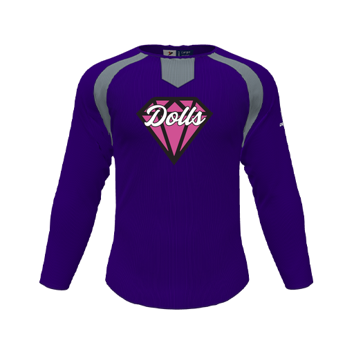 [CUS-DFW-PULL-FLC-CNK-LSL-PUR-YS-LOGO1] Pullover (Youth S, Purple, Logo 1)