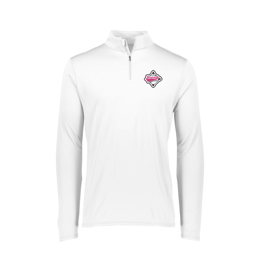 [FTLQFLWH-FAXS-LOGO2] Decker Women's Flex-Lite 1/4 Zip Shirt (Female Adult XS, White, Logo 2)