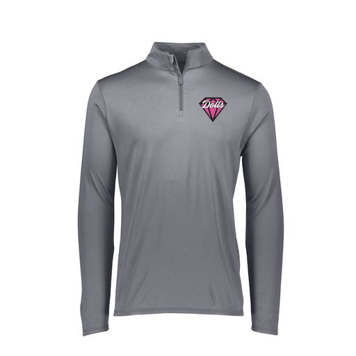 [FTLQFLGY-FAXS-LOGO1] Decker Women's Flex-Lite 1/4 Zip Shirt (Female Adult XS, Gray, Logo 1)