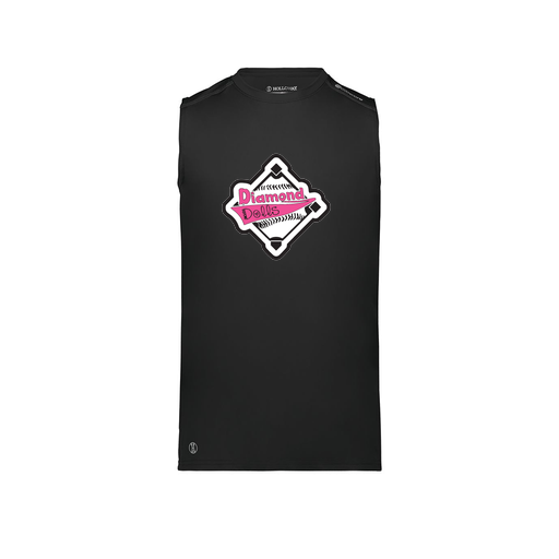 [222593.080.S-LOGO2] Men's CoolDry TankTop (Adult S, Black, Logo 2)