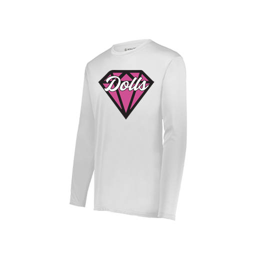 [222822.005.XS-LOGO1] Men's LS Smooth Sport Shirt (Adult XS, White, Logo 1)
